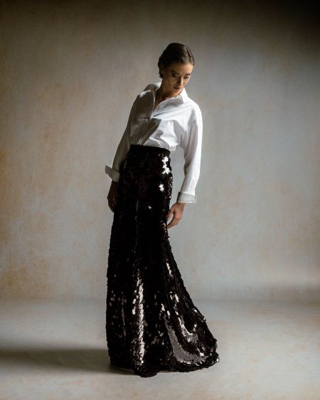 DUNE - schmaler Paillettenrock