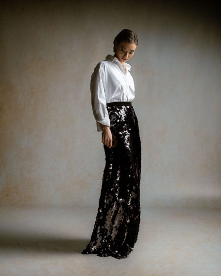 DUNE - schmaler Paillettenrock