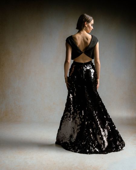 DUNE - schmaler Paillettenrock