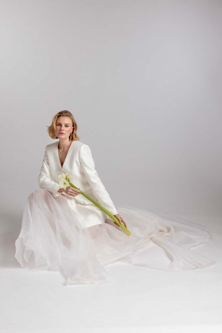 CARRY Braut Blazer-Kleid & STORM Überrock