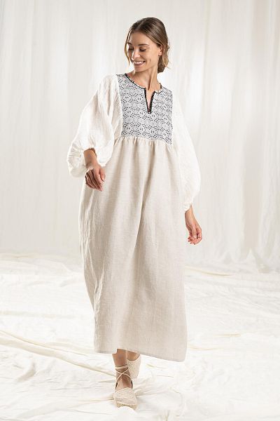 kleid adelina long natural