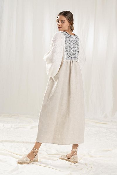 kleid adelina long natural