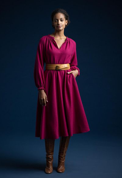 aw23_04 kleid am kragen gerafft
