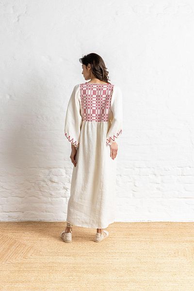 kleid demetra long cream