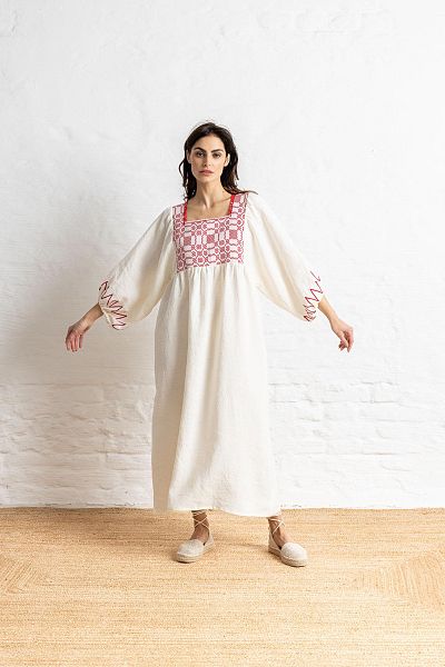 kleid demetra long cream