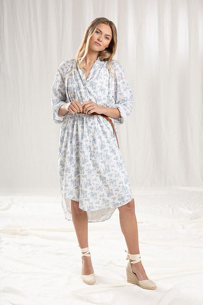 nos_121 hemdblusenkleid am kragen gerafft